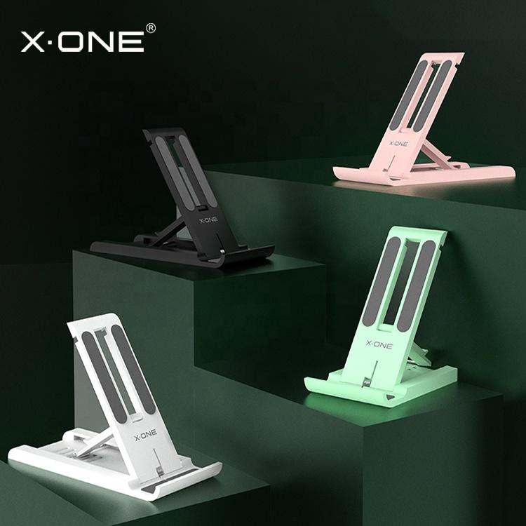 X-ONE Multi-angle Adjustable Cell Phone Stand Portable Mobile Phone Holders for Phone ABS+silicone чёрный
