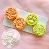 24TE DIY 3D Mooncake Mold Set 150g Dragons Fish Pattern Plastic Moon Cake Mold Press Safe Cookie Mold for Mid-Autumn Festival