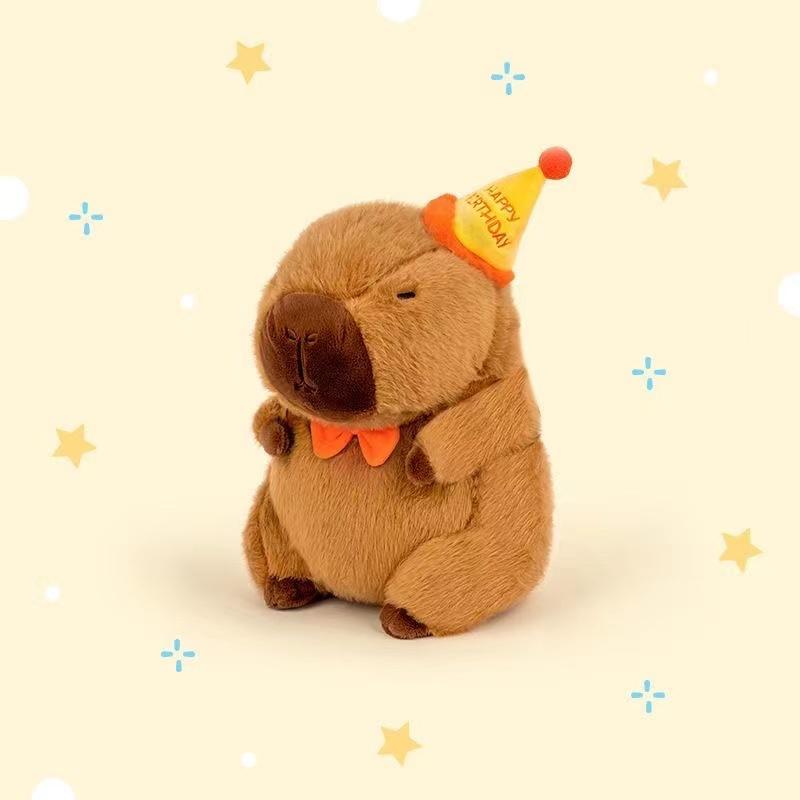 Kawaii Capybara Plush Transformation Dolls Stuffed Toy Bag Pendant Cartoon Animals for Boys Girls Birthday Xmas Gifts Home Decor