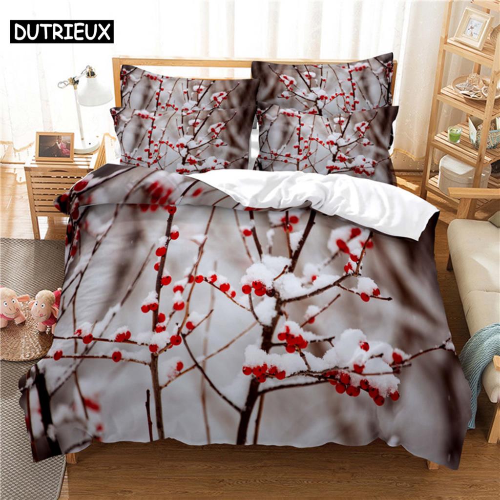Beautiful  Flower Bedding Set Duvet Cover Set 3d Bedding Digital Printing Bed Linen Queen Size Bedding Set Fashion Design