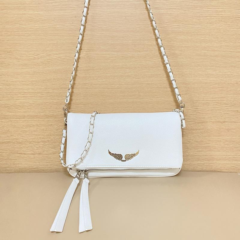 

2025 new women s fashion zv bag fashion wings diamond envelope messenger bag French retro design shoulder bag