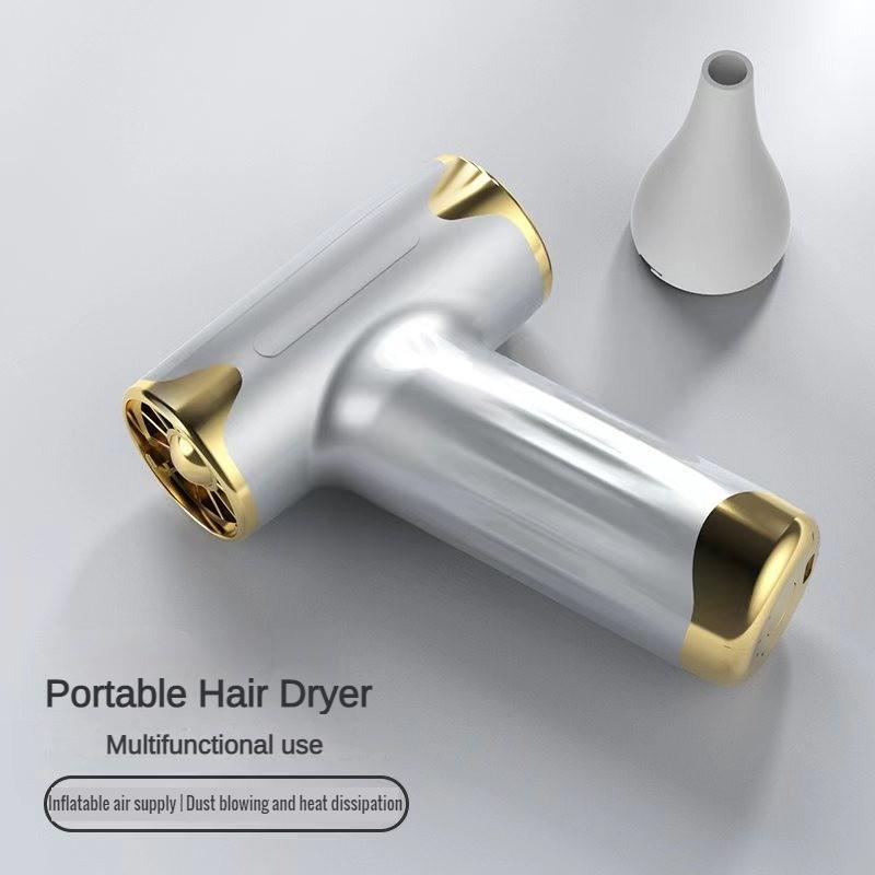 Wireless High Speed Hair Dryer Outdoor Camping Rechargeable Dust Removal Blower Multi Functional Mini Violent Turbo Fan