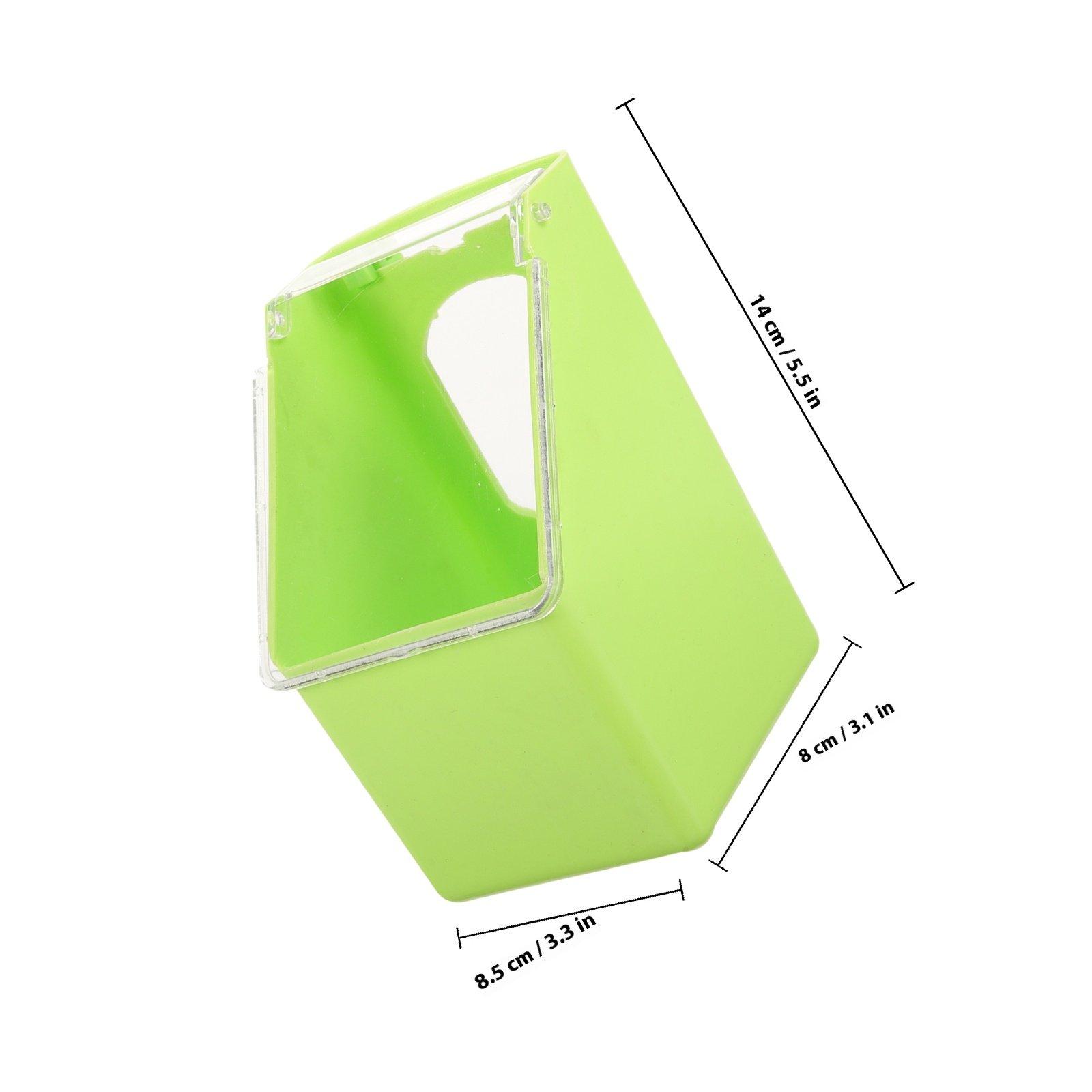

Hanging Pigeon Feeder Multifunction Plastic Bird Feeding Container with High Capacity for Daily Use in Pet Shops Households Cage светло-зеленый