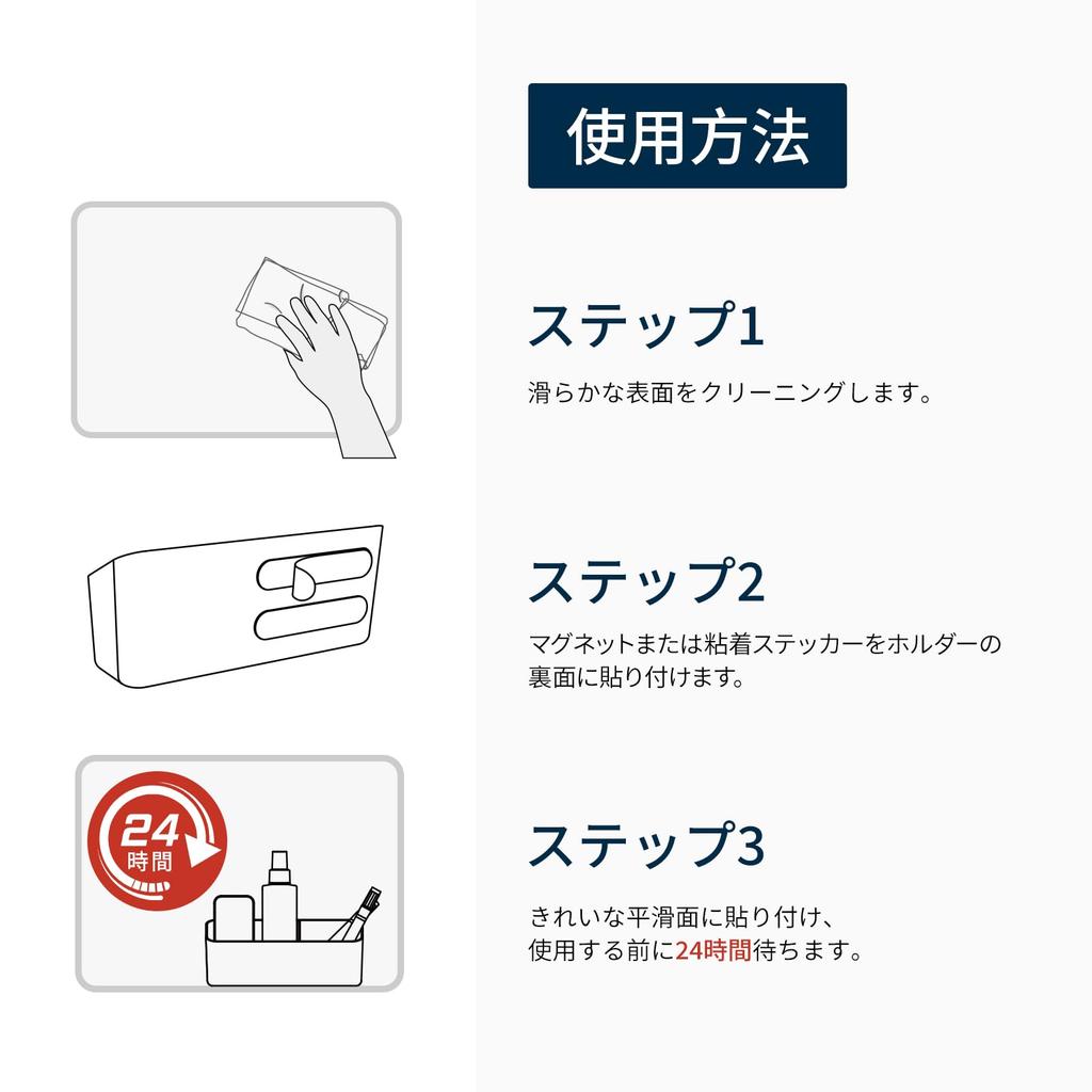 LOUKIN Magnetic Pocket with Wall Whiteboard Organizer for or Refrigerator Magnet, Double-Sided Tape, Wall-Mounted Rack, Pocket, Marker/Eraser Storage,