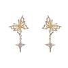 Minimalist Hollow Butterfly Star Tassel Dangle Earrings Versatile Fashion Jewelry For Women