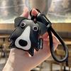 Lovely Puppy Key Chains Durable Strap High Quality PU Cartoon Dog Pendants Woman's Handbag Ornaments
