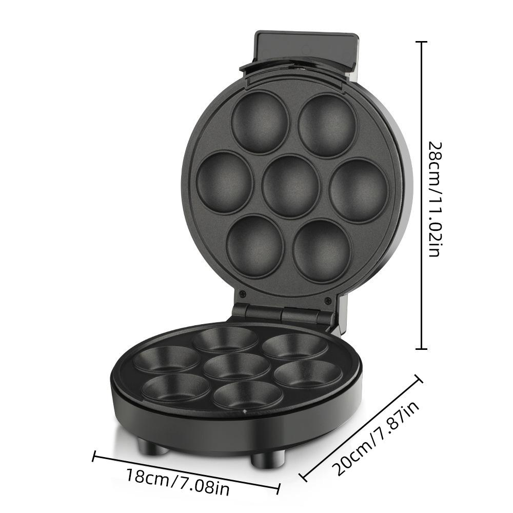Macchina per cupcake domestica Macchina per cupcake elettrica 1000W Macchina per cake pop Superficie antiaderente Produce 6 tazze