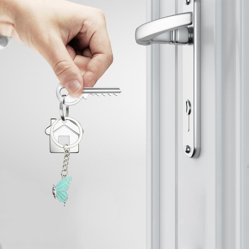 Cute Butterfly Magnetic Keychain Best Friend Key Chain for Women Handbag Car Keyholder Friendship Keyring Jewelry Gift