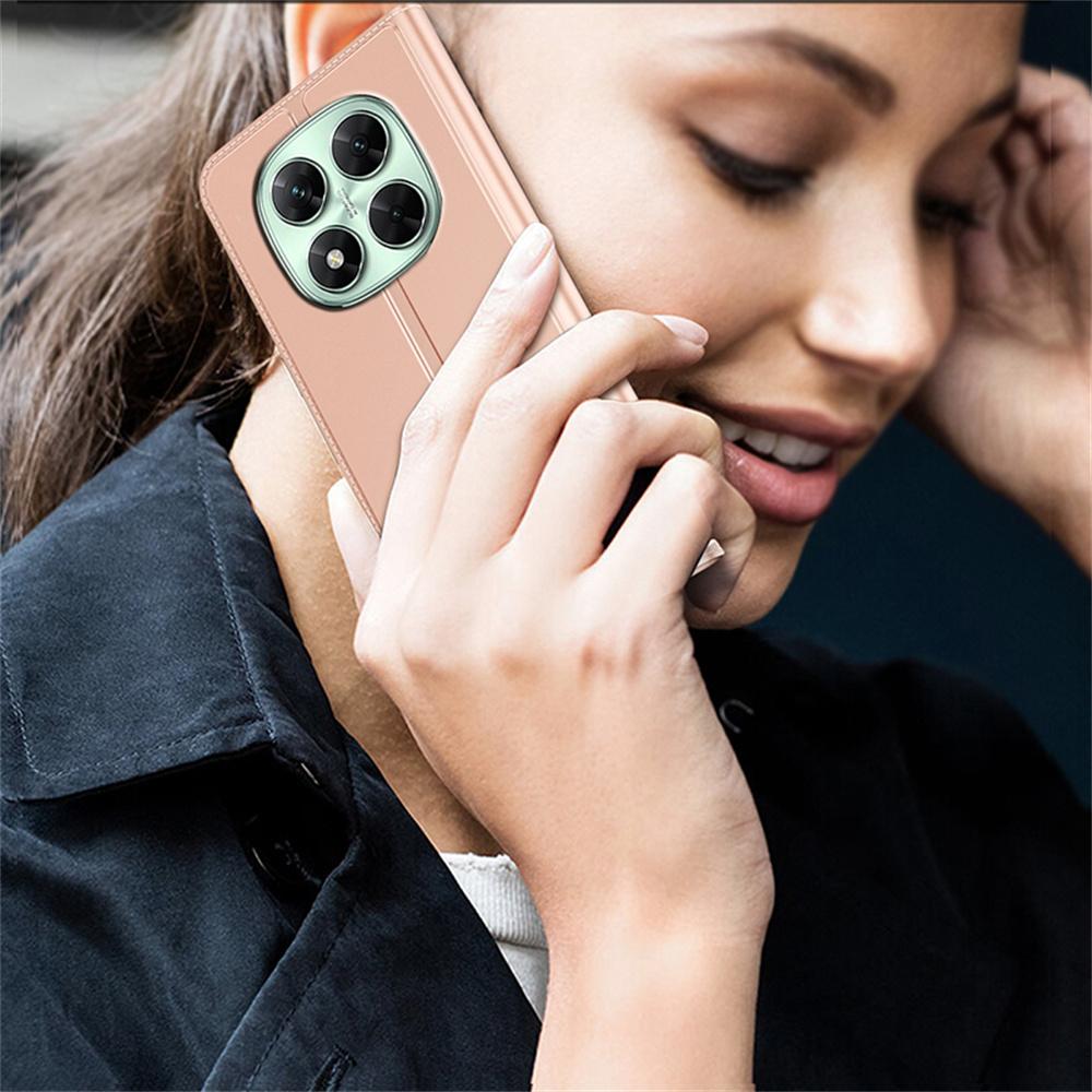 Pro Xiaomi Redmi Note 14 Pro+ 5G Pouzdro PU Kůže Kryt Telefonu s Držákem na Karty Stojánkem