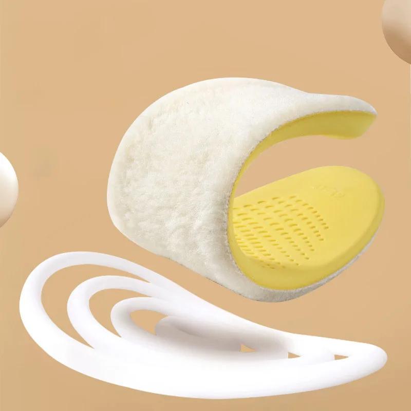 Fashion 1 Pair Cashmere Self Heated Thermal Sports Insoles Men/Women Winter Keep Warm Plush Arch Support Soft Feet Anti-odor Shoes Pads