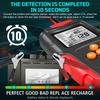 Auto- und Motorrad-Batterietester, 12V 24V Digitaler Analyzer, Misst SOH, SOC, CCA und IR, Batterietestwerkzeug für Auto, LKW und Motorrad