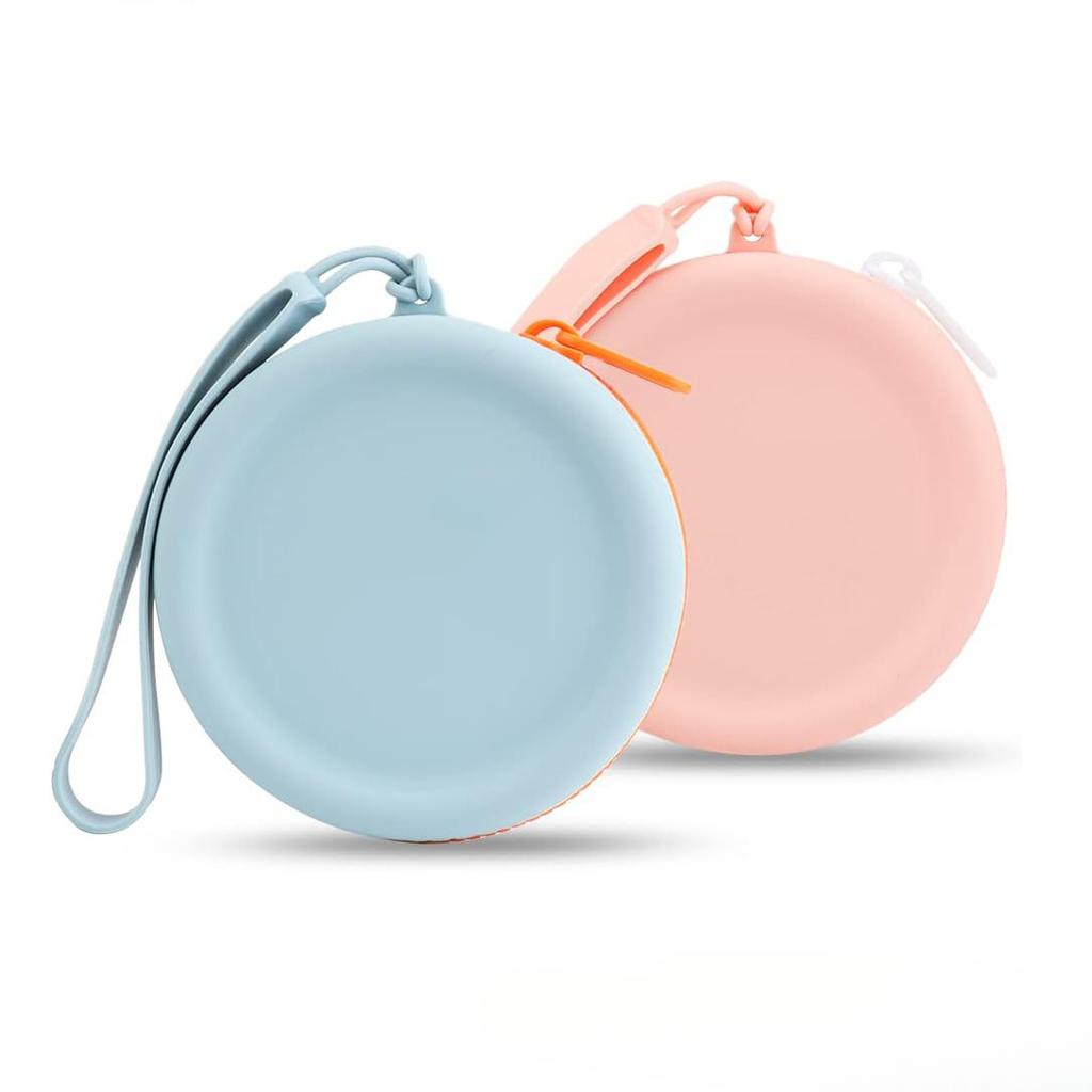 Silicone Dog Treat Pouch Bag,Portable and Waterproof ,Ideal for Dog and Cat Snacks On Walks,Pocket Size,Easy To Clean,Odorless,Zipper Design