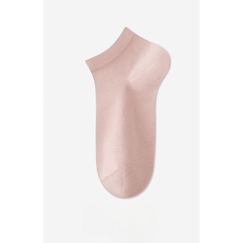 Pure Cotton Women's Spring and Autumn Boneless Antibacterial, Deodorizing and Sweat-absorbing Cotton Socks, Summer All-cotton Socks