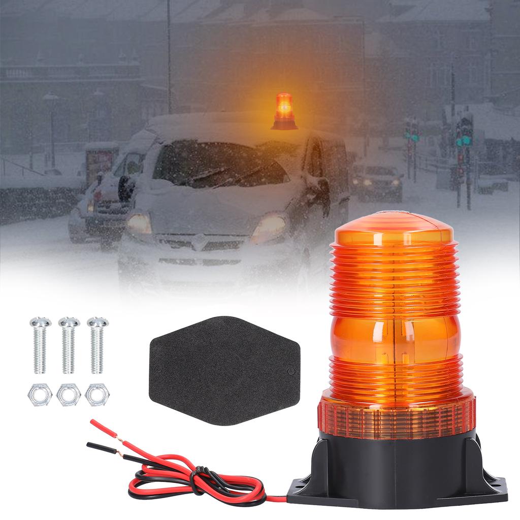 LED Strobe Light Car Warning Safety Flashing Beacon Lights 12-30V Waterproof for Truck Tractor