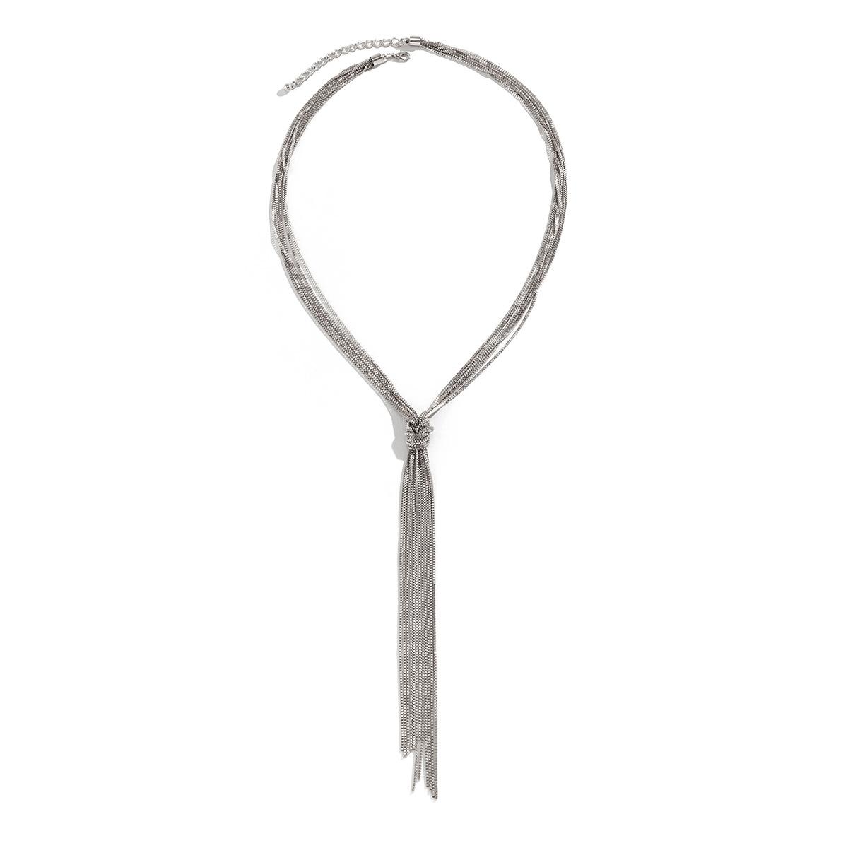 

Горячо продаваемое ожерелье, многослойная цепочка с бахромой, ожерелье с чувством дизайна, высококлассное ожерелье для женщин с индивидуальностью