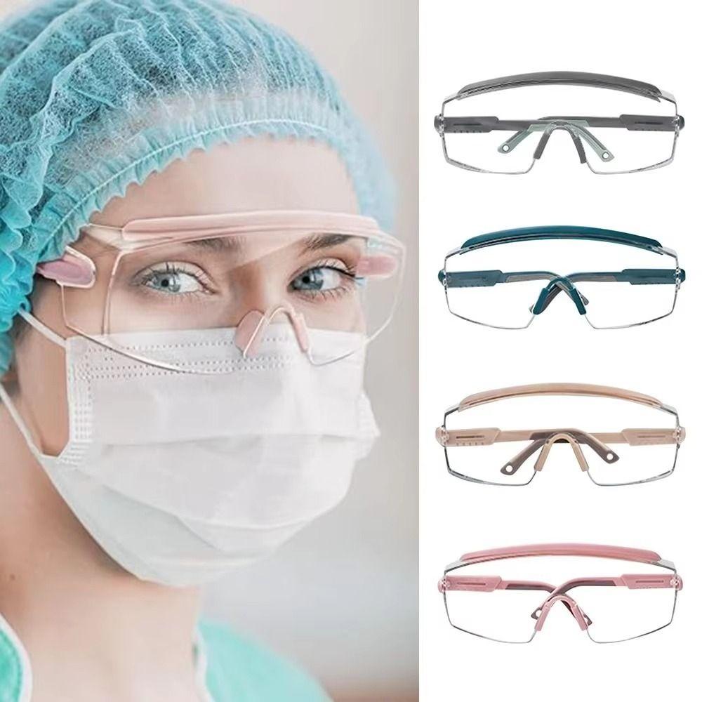 

Clear Safety Goggles Anti-Splash Surgery Goggles Dustproof Eye Protection Glasses Men and Women чёрный