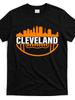 Cleveland Football Skyline City, Stylish Boutique T-Shirt, Casual Wear Patterned Crew Neck Tee Gift,
