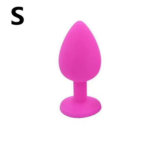 S/M/L 100%Silicone Butt Plug Anal Plugs Unisex Sex Stopper 3 Different Size Adult Toys for Men/Women Anal Trainer For Couples SM