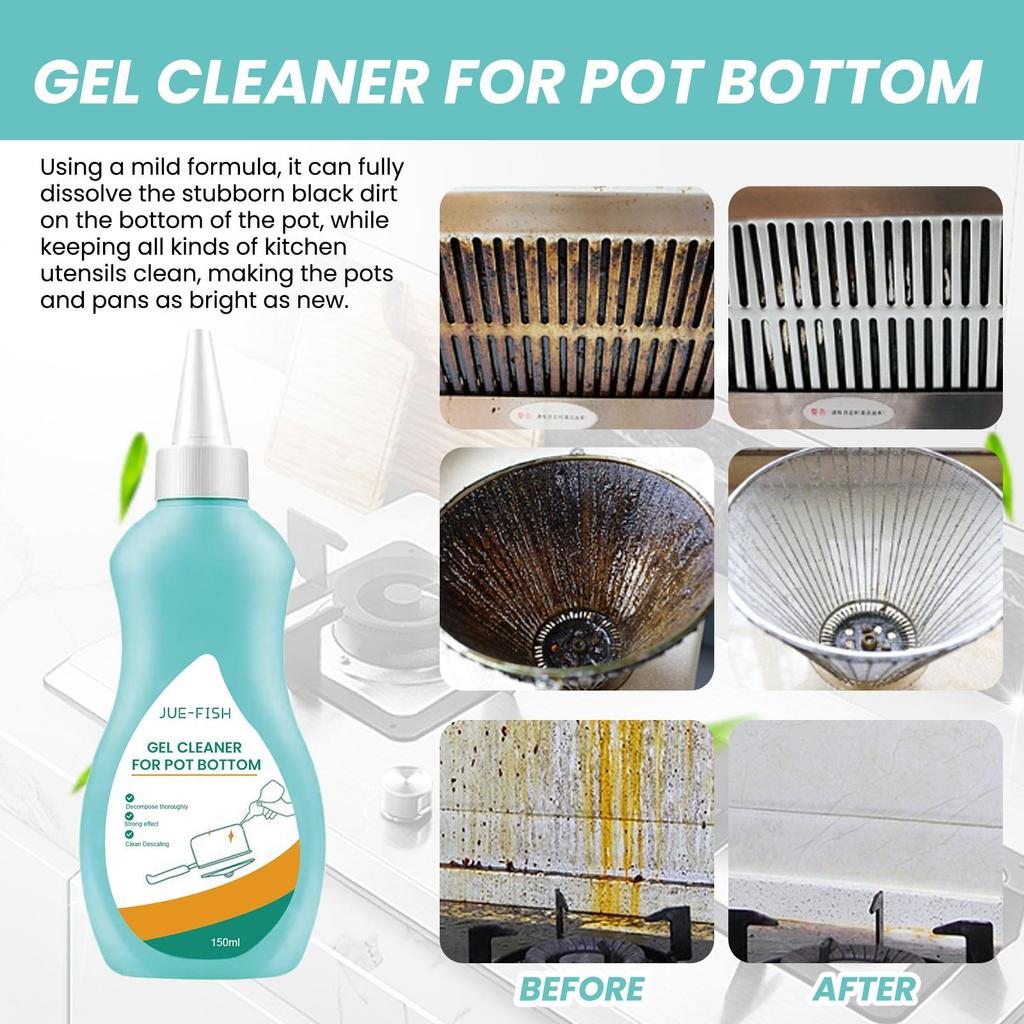 Kitchen Cleaner for Stovetop, Range Hood & Cookware - Heavy Duty Degreaser for Oil Stains & Burnt-on Residue