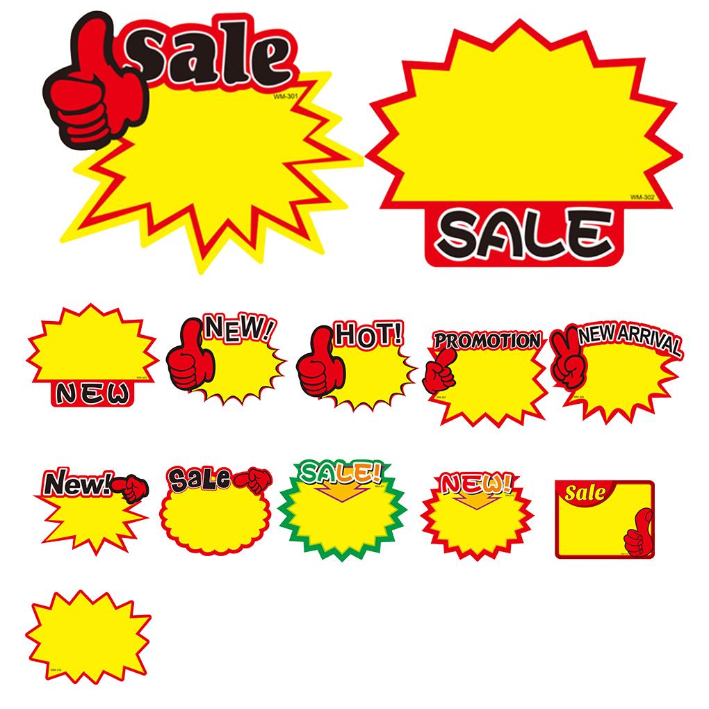 Burst Paper Supplies Blank Decor Paper Starbursts Signs Pieces Sale Star Tag Garage Price Shape 50 for Shopping Malls Stores