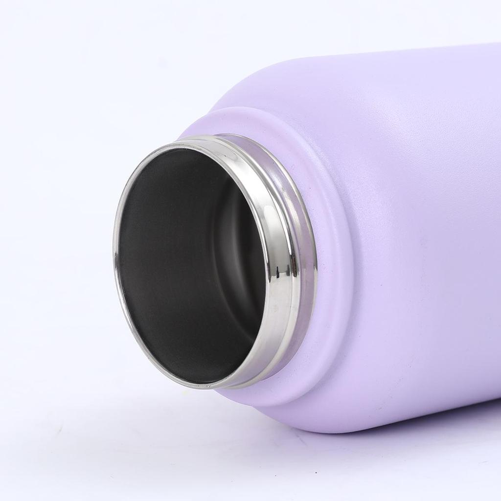 Amerikanischer Stil 304 Edelstahl Vakuumisolierte Thermoskanne – doppelwandig, großes Fassungsvermögen, Wasserflasche für Outdoor-Sportarten.