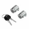 2Pcs Car Door Lock Cylinders with Keys for Chevrolet C1500 C2500 C3500 K1500 K2500 K3500 GMC Yukon Exterior Parts