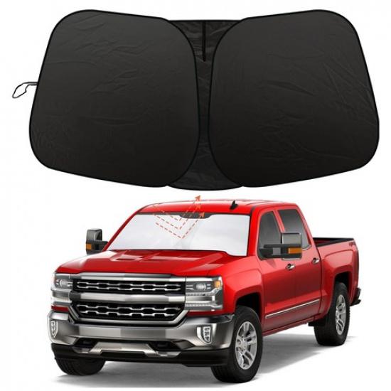Custom Fit 2014-2019 Chevy Silverado 1500 Cab Front Windshield Sun Shade Cover