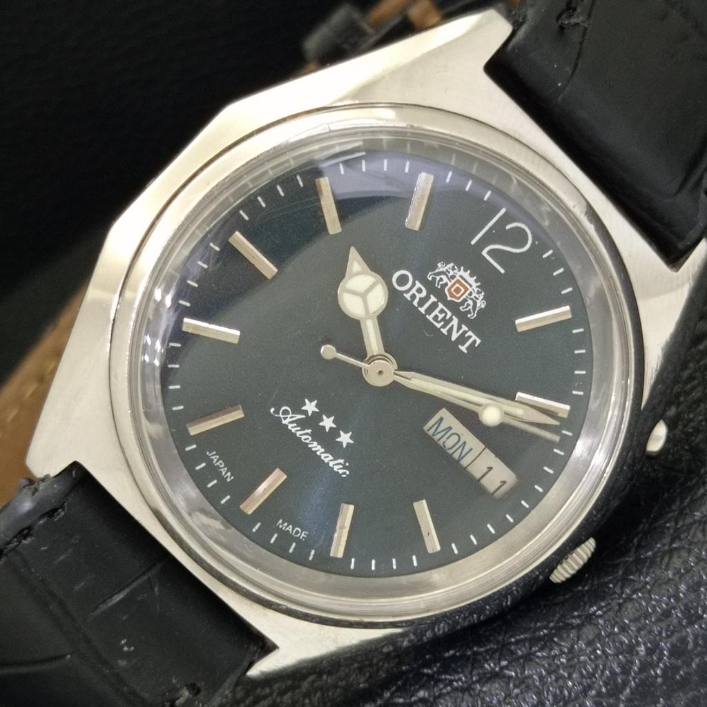 

ЯПОНИЯ МУЖСКИЕ ВИНТАЖНЫЕ ЧАСЫ ORIENT 46941 АВТОМАТИЧЕСКИЕ С ЦИФЕРБЛАТОМ СИНЕГО ЦВЕТА a500347-2 R151b-a500347