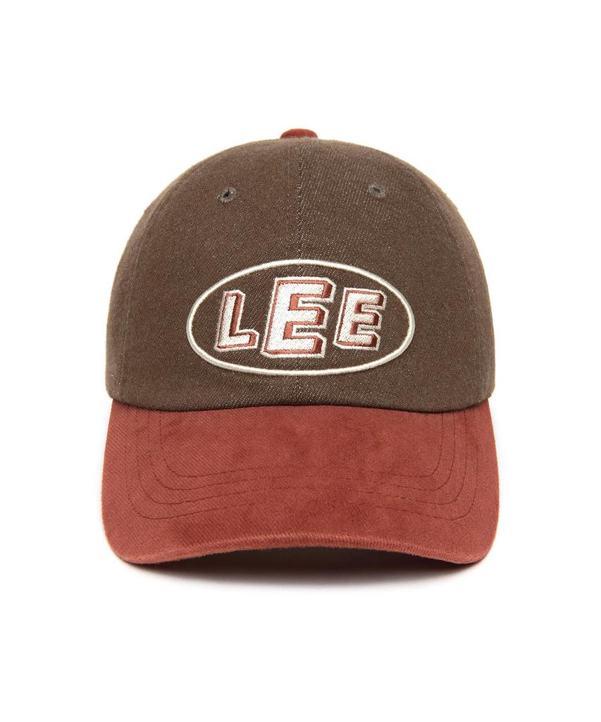 LEE Modified Oval Logo Ball Cap Brown