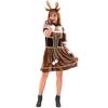 Japan's new brown Christmas cute reindeer costume Christmas dress party dance dress
