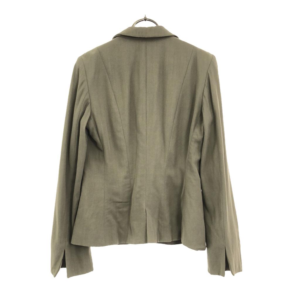 Armani Collezioni Made In Italy Wool Blend Tailored Jacket 40 Gray Women Used