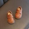 Korean Style Kids Soft Sole Slip On Casual Leather Loafer Shoes