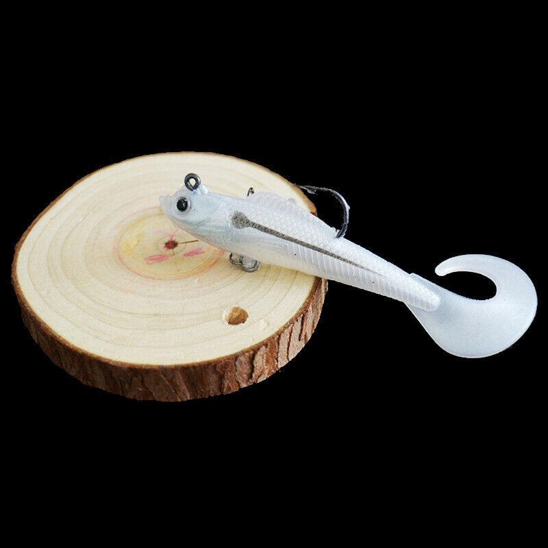 Weiche Köder Angelköder Paddel Schwanz Jig Kopf Angelgerät Waren für Wolfsbarsch