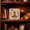 Kompletní balíček pro jehlovou práci Halloweenská výšivka, DIY sada stehů pro dospělé, Roztomilá čarodějnice, Světlý dýně, Duch, Černá kočka Vzor na stěnu