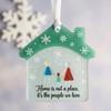 Yousheng Sea Glass Art Friendship Ornament Snowflake/Shell Shaped Christmas Tree Hanging Ornaments Handmade Sea Glass Art Friendship Keepsake for Best