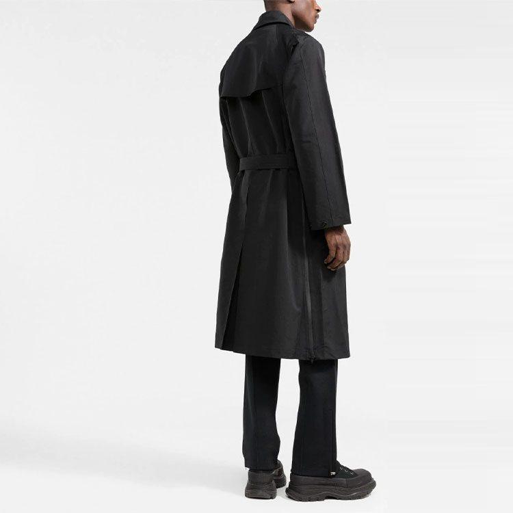 Y 3 Trench Coats Men's Black Lapel Moderate HB3451