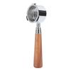 51mm Bottomless Portafilter Aluminum Alloy 3 Ears Bottomless Filter Holder Portafilter with Wooden
