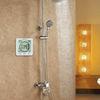 Waterproof Digital Clock with Timer, Thermometer and Hygrometer, Half-Body Bath Clock, Bath Clock with Heatstroke Prevention Function, Wall-Mounted or