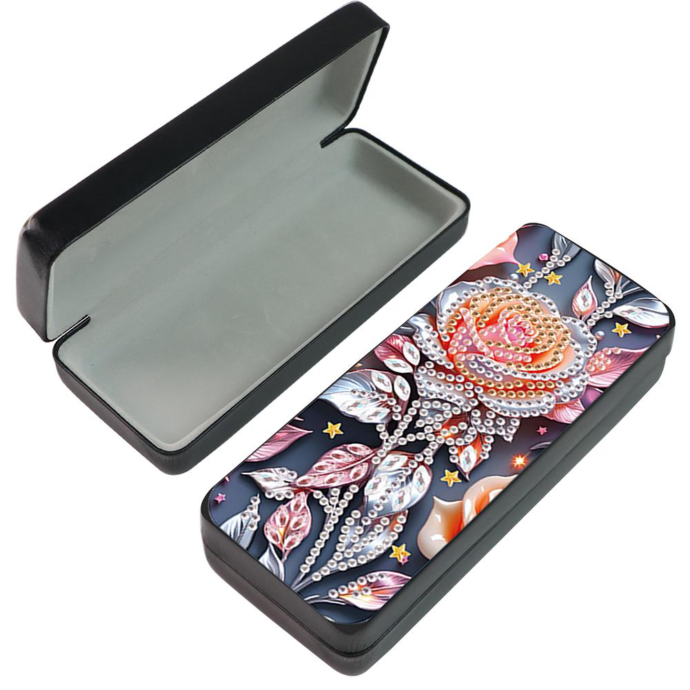 Cute Animals Leather 5D Diamond Painting Sunglass Case DIY Diamond Sunglasses Storage Box for Art Craft