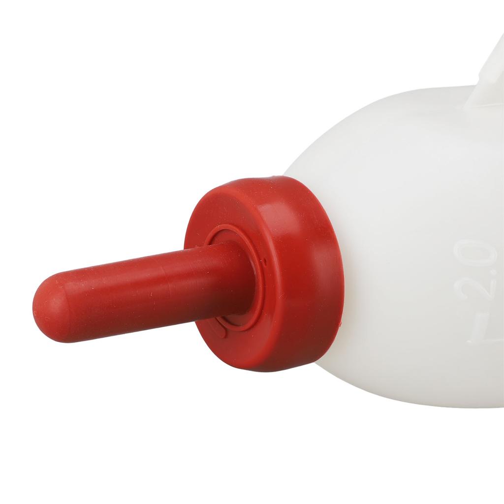 Calf Nursing Feeding Supplies Calf Feeding Bottle Durability Leakproof 2L Silicone Nipple Thicken with Handle for Farm