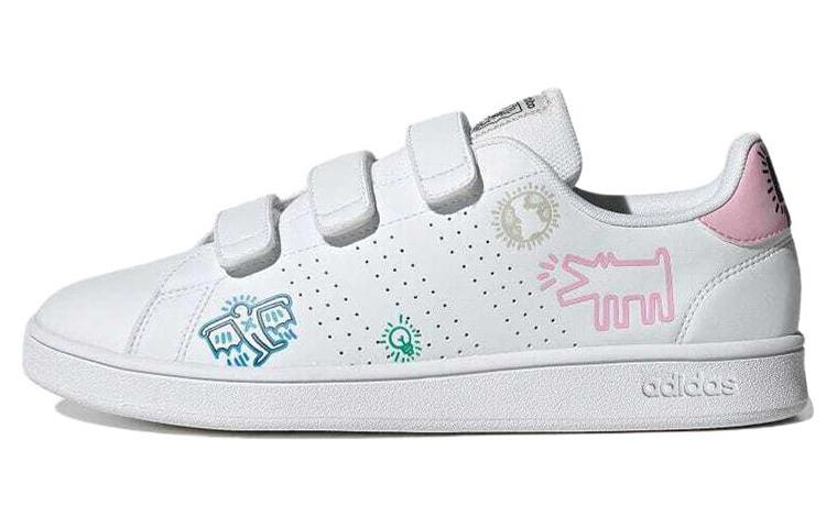Adidas Keith Haring X Adidas Neo Advancourt Base  White Blue Pink  GX3675 36