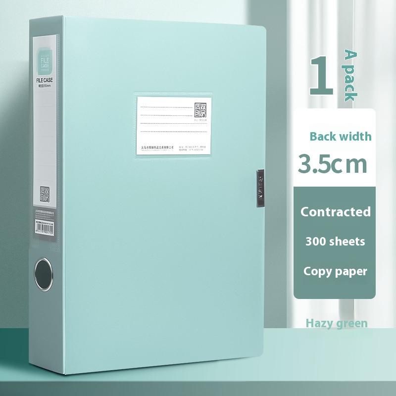 1pcs 3.5cm Large Capacity A4 File Folder Multifunctional Waterproof Document Organizer Dustproof Desktop Storage Document Holder