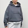 Women's Casual Solid Color Hooded Sweatshirt, European Style, Fitted Waist, Long Sleeves, Short Length, Pullover Style.