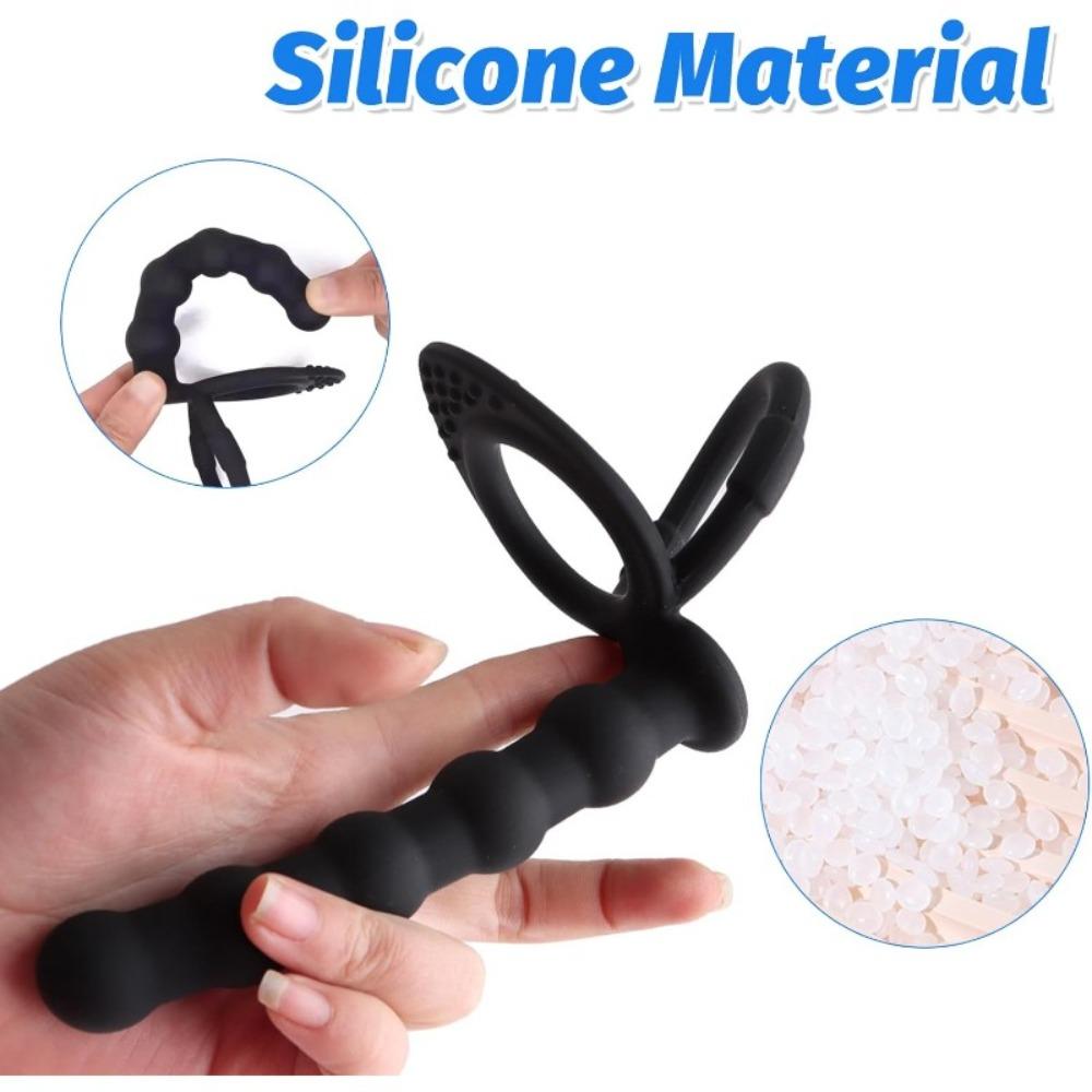 Silicone Prostatic Anal Plug Female Masturbation Pull Beads In The Back Court Adult Toys Delayed Ejaculation Anal Dilatation Sex