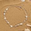 Vacation Beach Wind Glass Beads Mix and Match Starfish Gravel Necklace for Women
