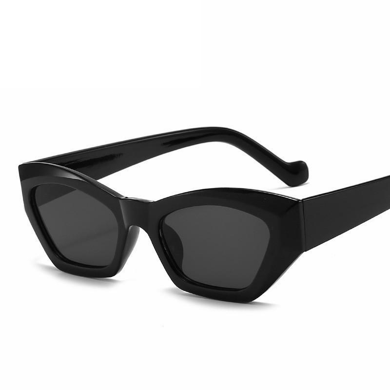 

New Retro Cateye Sunglasses Luxury Designer Small Frame Fashion Vintage Eyewear For Women Men with pouch and cloth