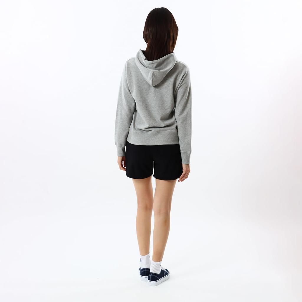 Champion Basic Long Sleeve Fleece Hoodie with Embroidered Oxford Size XL Women's Logo, Gray, (CW-Y107)