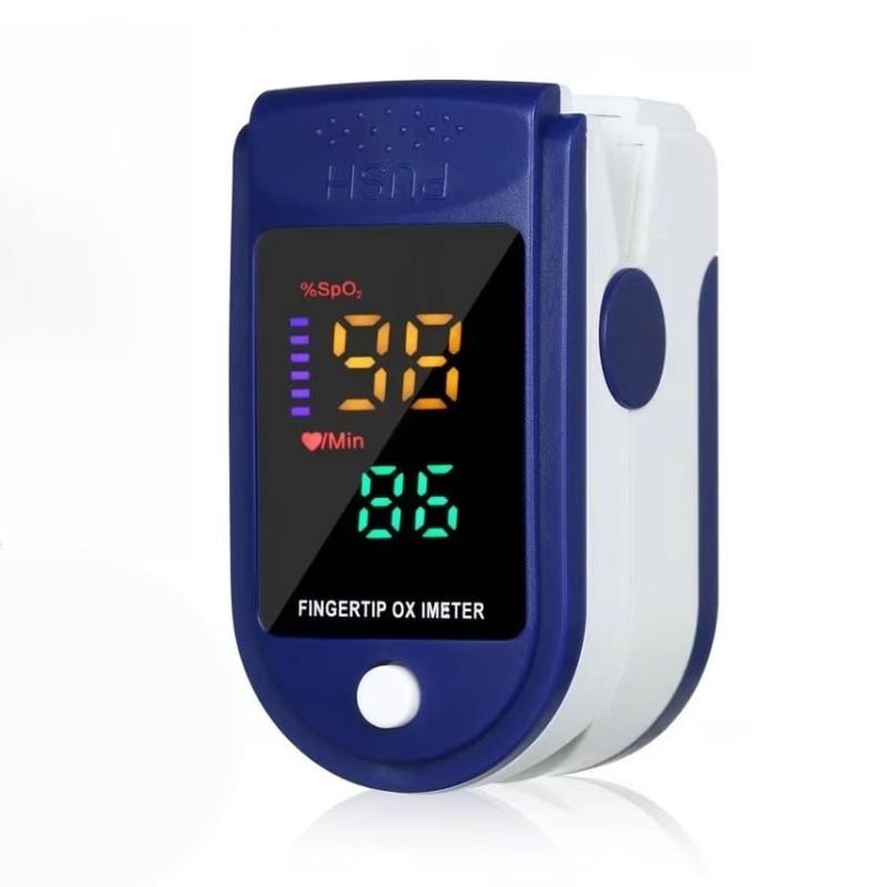 

Пульсоксиметр с клипсой на палец и светодиодным дисплеем - Измеряет частоту пульса и SpO2 синий