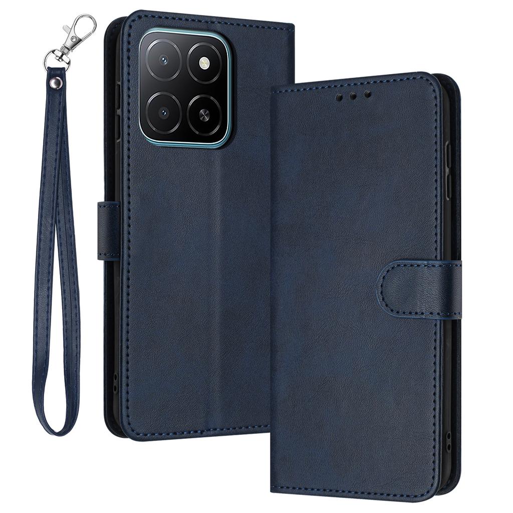 For Honor X5b/X5b Plus Case Flip Stand PU Leather Wallet Phone Cover Calf Texture