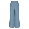 Women High Waist Loose Fit Wide Leg Pants with Pockets Straight Leg Button Front Casual Trousers for Everyday Wear